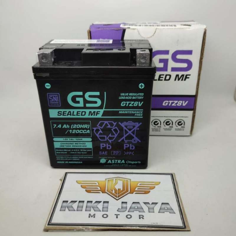 Promo Aki Motor GS Astra GTZ8V untuk motor X-MAX R25 MT25 CBR 250 RR