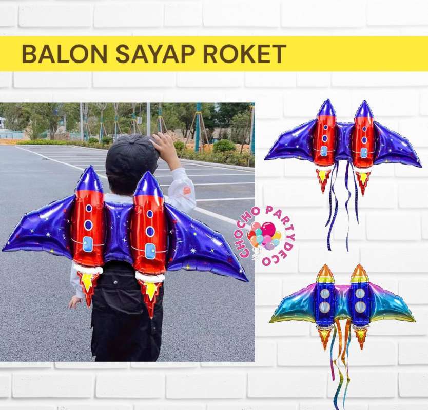 Jual Balon Foil Sayap Roket / Balon Foil Sayap Roket Di Seller ...