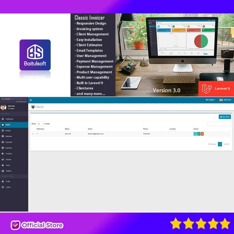 Promo SOURCE CODE APLIKASI CLASSIC INVOICER BY BAITULSOFT Diskon 96% di ...
