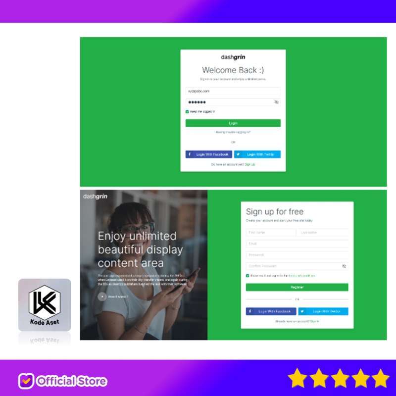 Promo DASHGRIN - BOOTSTRAP 4 RESPONSIVE ADMIN DASHBOARD TEMPLATE + UI ...