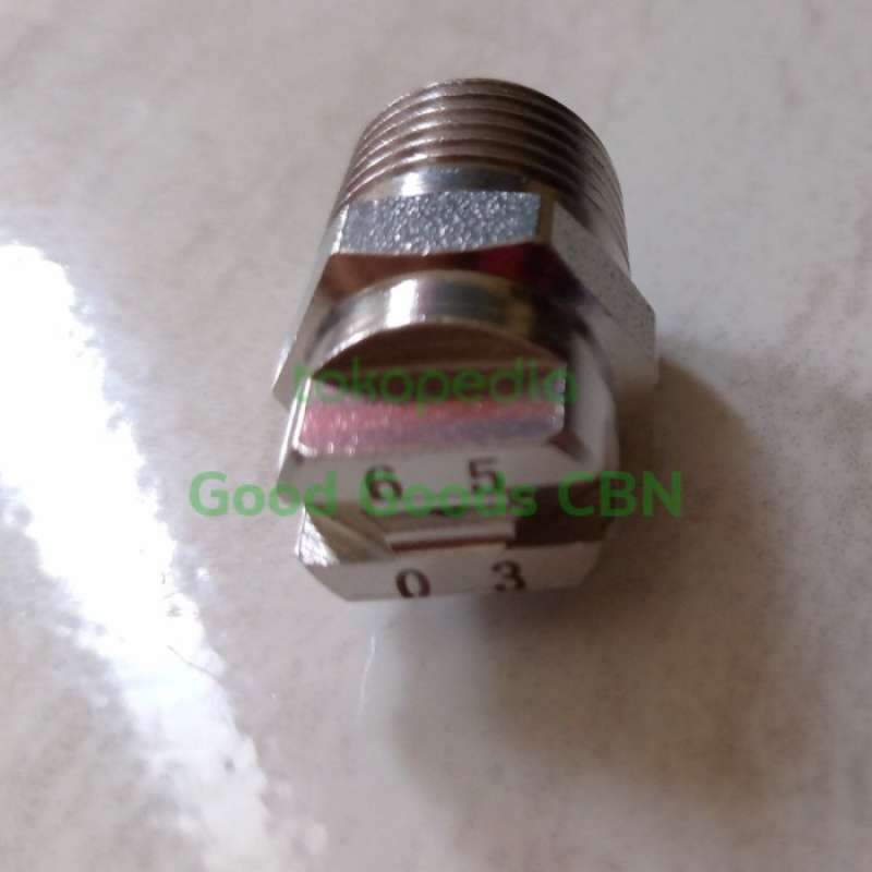Promo NOZZLE V JET STAINLESS WATER FLAT FAN VEE JET SPRAY NOZZLE 1/4