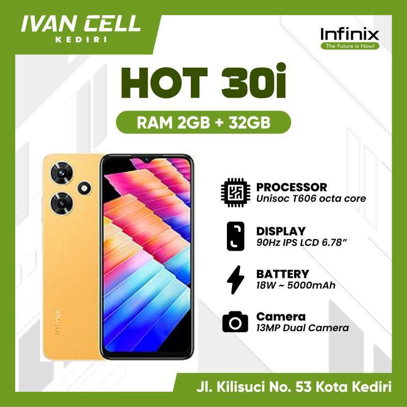 Jual INFINIX HOT 30I 8/128 BERGARANSI RESMI di Seller IVAN CELL KEDIRI ...