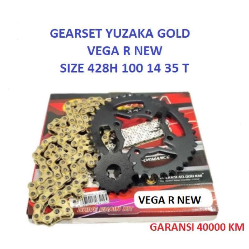 Promo Rmjh Gearset Girset Gear Gir Set Yuzaka Vega R New Gold 428h 100 ...