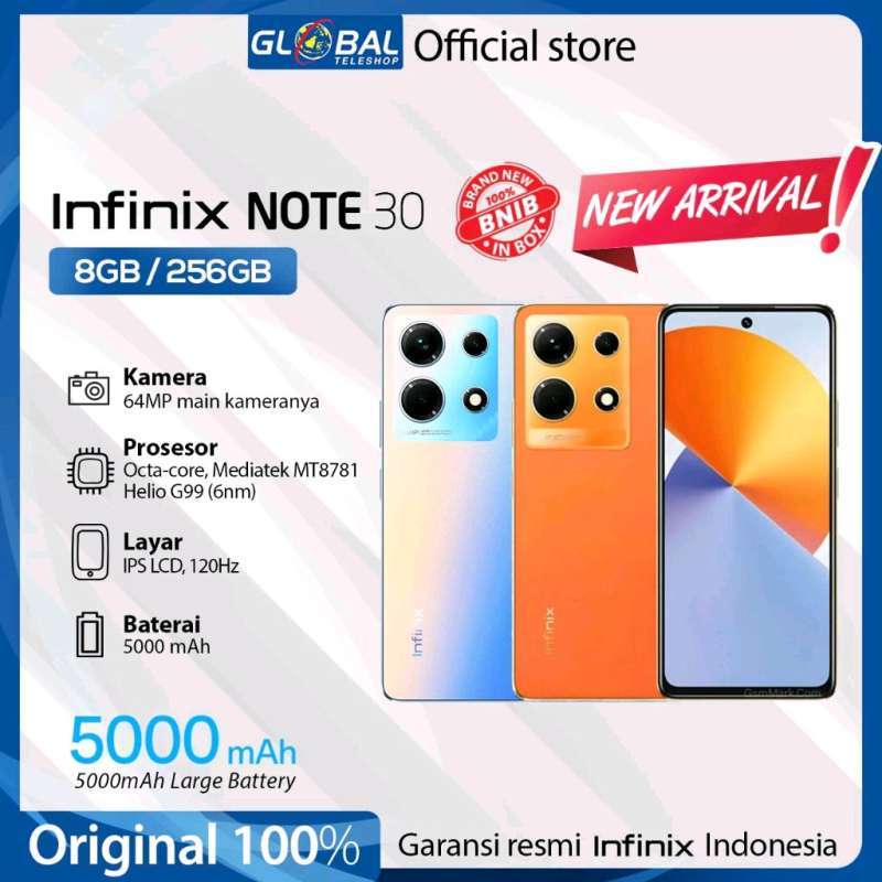 Jual Infinix Note 30 8/256Gb Garansi Resmi di Seller Global Teleshop ...