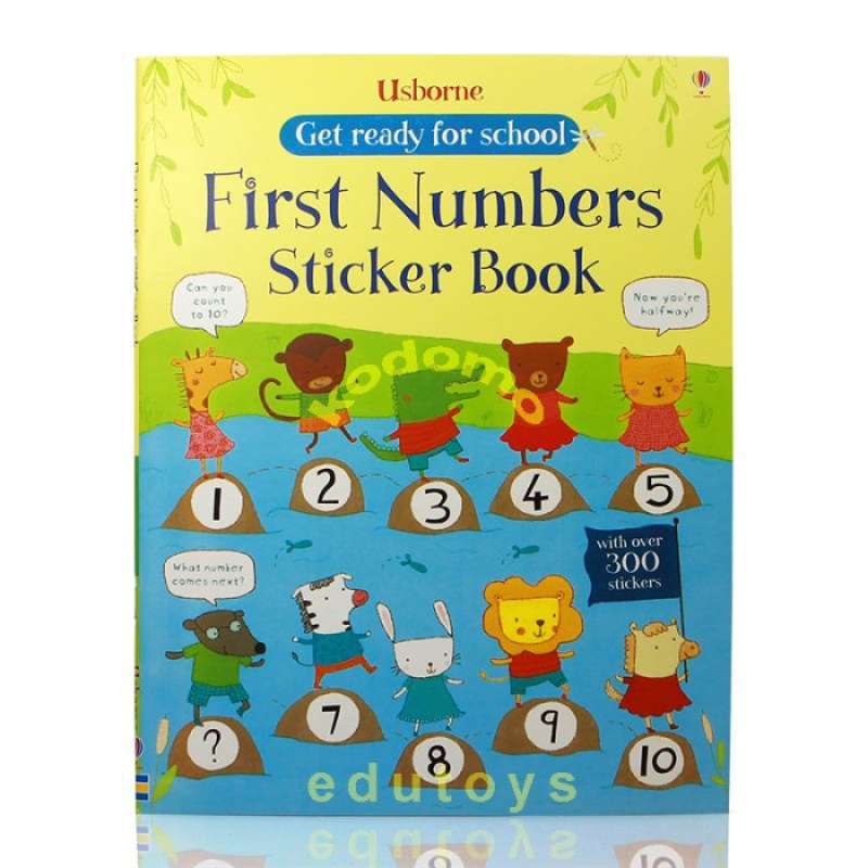 Jual Usborne Get Ready for School - First Numbers Sticker Book,Buku ...