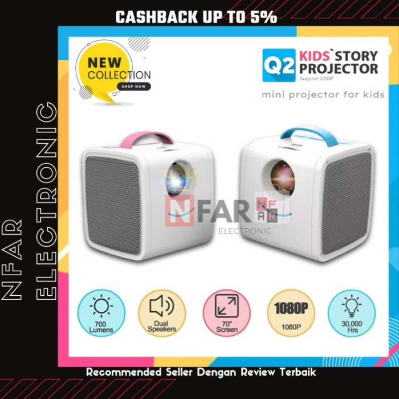 Promo Mini Proyektor Portable Full HD 1080 LED Mini Projector HDMI ...