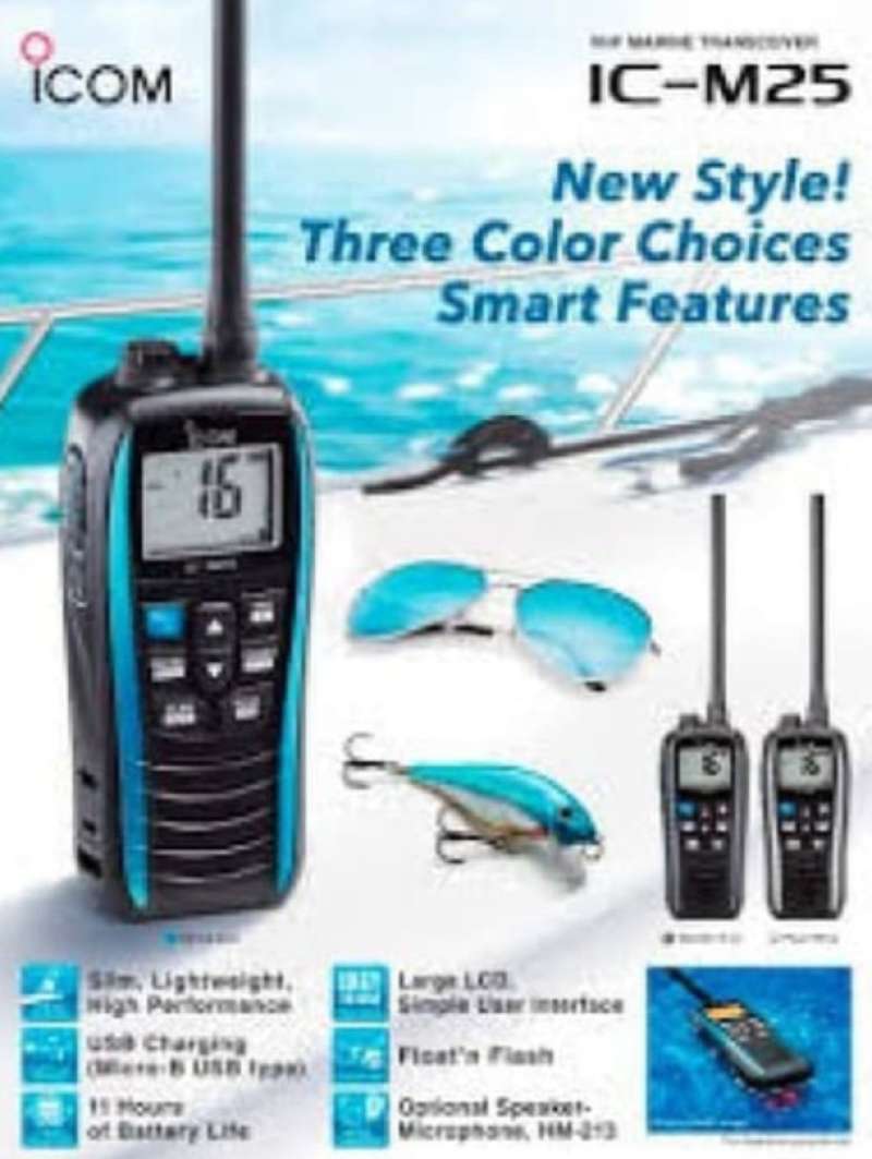 Promo Walkie Talkie Ht IcM25 Vhf Radio Marine Waterproof Ipx7 M25 Diskon 7 di Seller SN
