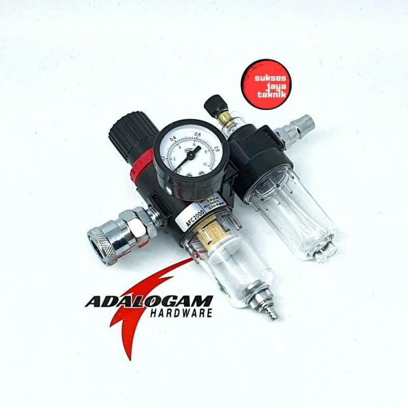 Jual Pnp Double Air Filter Regulator 1/4 Inch - Filter Udara Kompresor ...