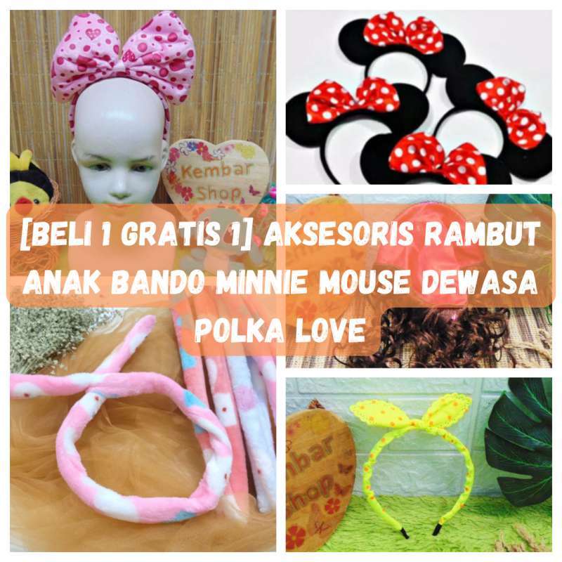 Jual [beli 1 Gratis 1] Aksesoris Rambut Anak Bando Minnie Mouse Dewasa ...