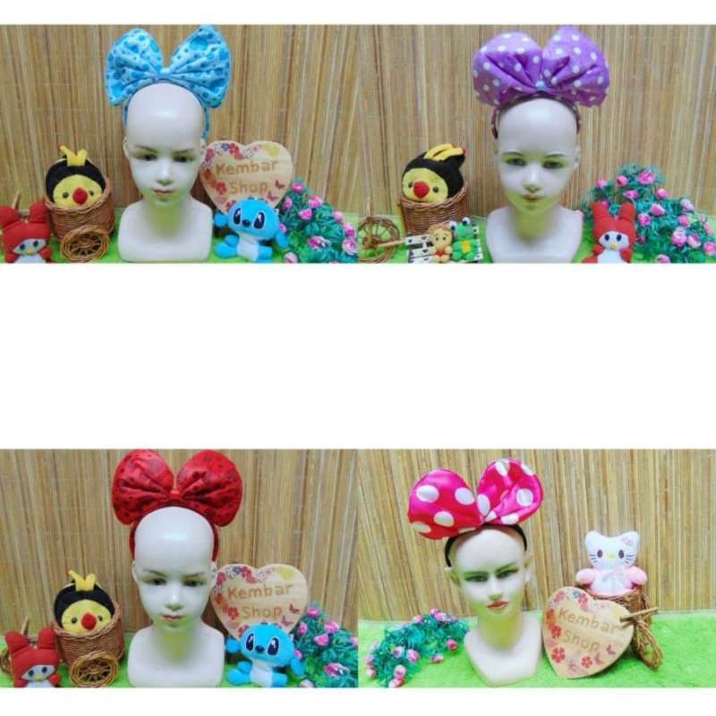 Jual [beli 1 Gratis 1] Aksesoris Rambut Anak Bando Minnie Mouse Dewasa ...