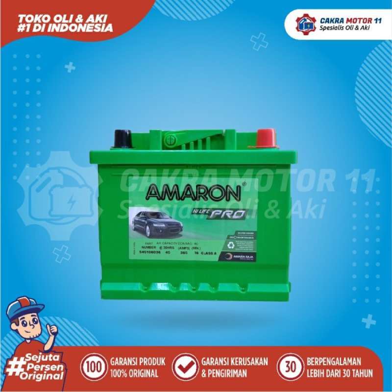 Promo AKI FORD FIESTA AMARON PRO DIN 45 / 54533 45AH Diskon 23% di