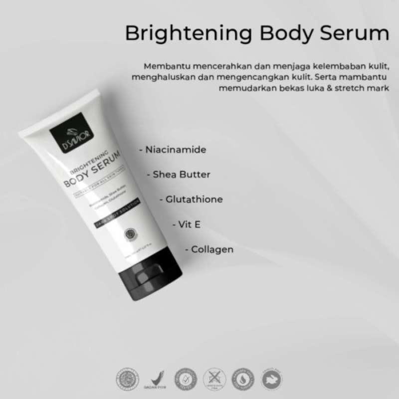 Promo Dsavior Body Whitening Serum 150 Ml (free Pou + Fancy ++) Diskon ...