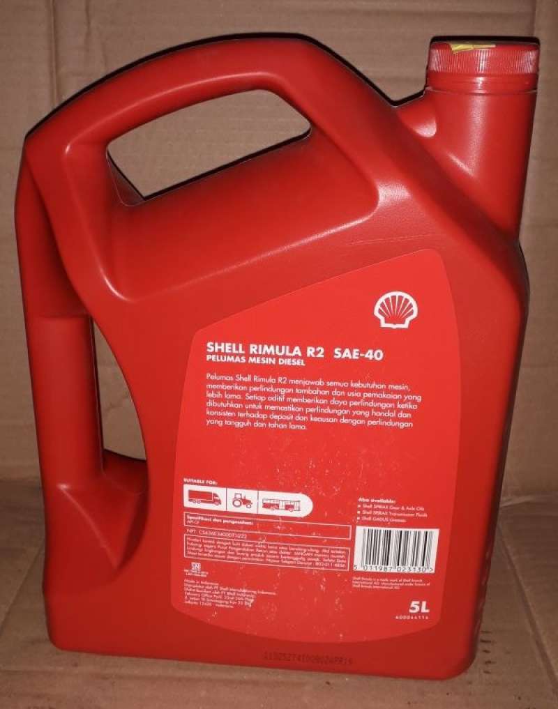 Shell Merahj Jual Oli Shell Rimula D Sae 40 Rim R2 40 Merah 5 Liter Original -10248 ...