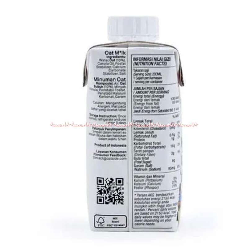 Jual Oatside 200ml Oat Milk Uht Susu Siap Minum Oat Side Rasa Original ...