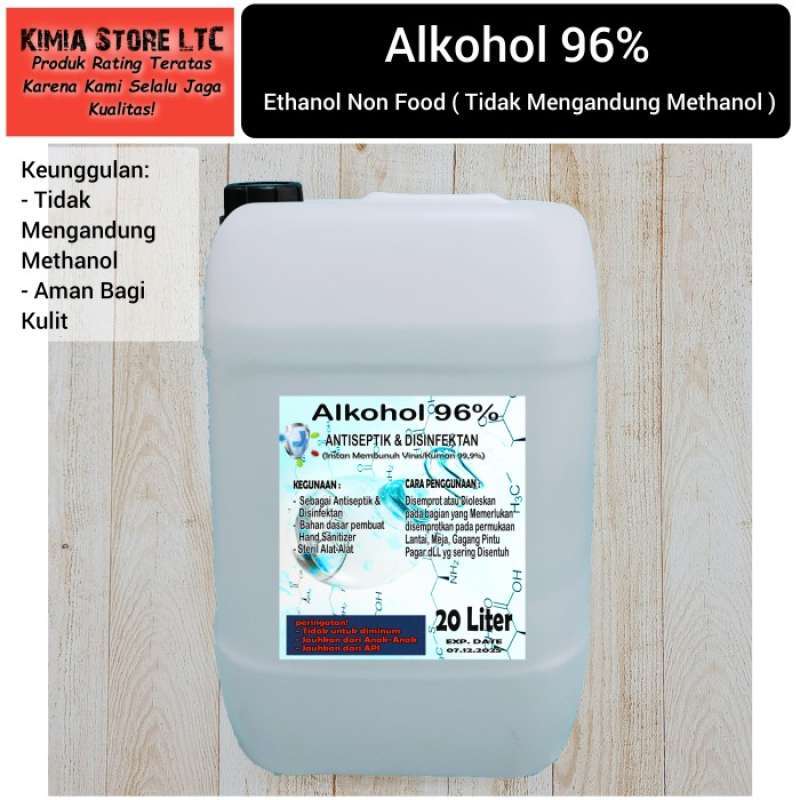 Promo Alkohol 70% 20 liter / Alkohol 96% 20 Liter ( Alkohol Murni ...