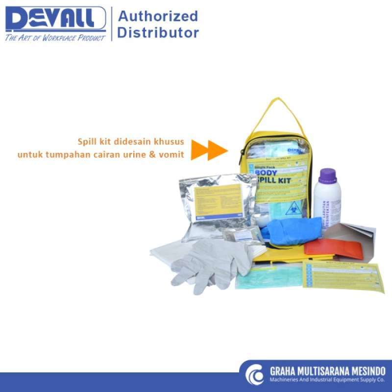 Promo Devall Single Pack Vomit & Urine Body Spill Kit Diskon 33% Di ...