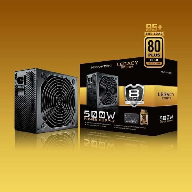 Jual Psu Innovation Legacy 500w 80+ Gold Certified Power Supply Di ...