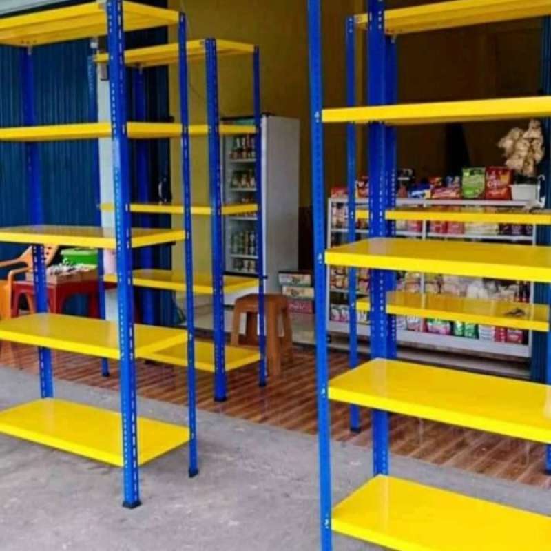 Promo Rak besi untuk toko/usaha 5 susun Uk 30x100x200 tebal dan kuat