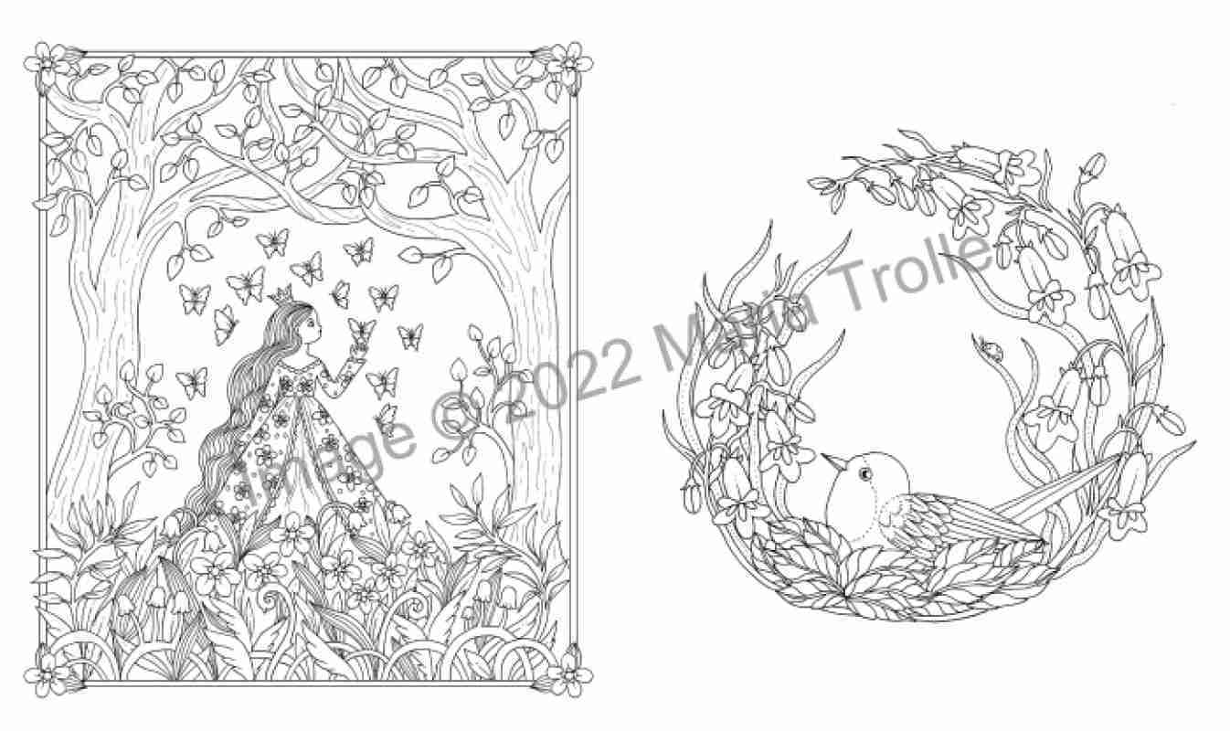 Promo Moon Valley Maria Trolle Coloring Book Buku Mewarnai Mandalen