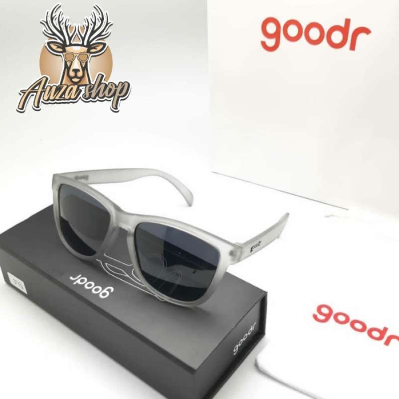 Promo Kacamata Sunglasses Goodr 1.0 Original Polarized Fullset + Paper Bag Grey Smoke Hitam