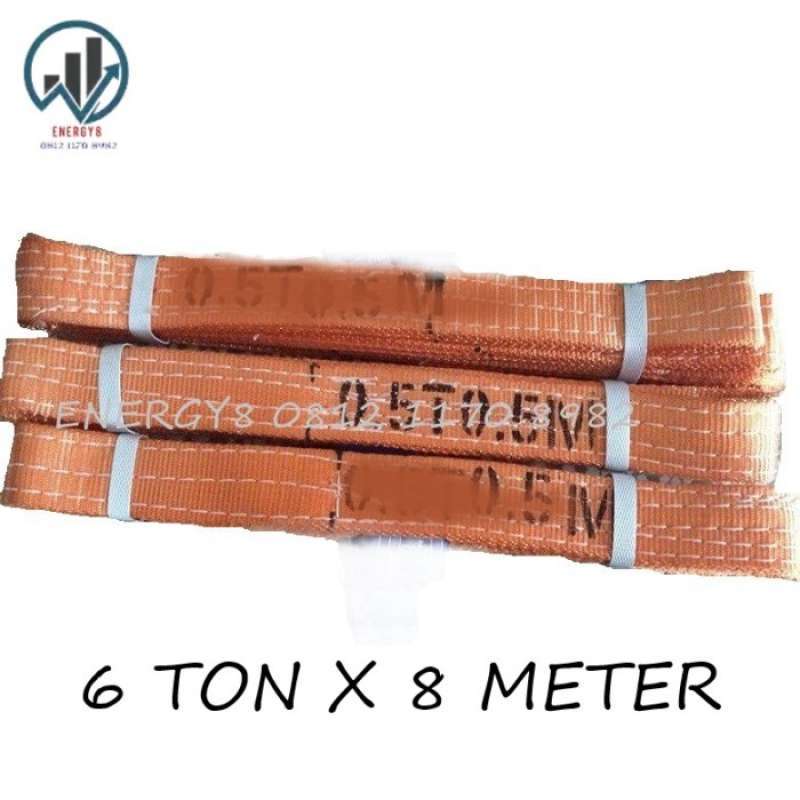 Promo WEBBING SLING EYE AND EYE (DOUBLE PLY) WEBBING SLING 6 TON X 8