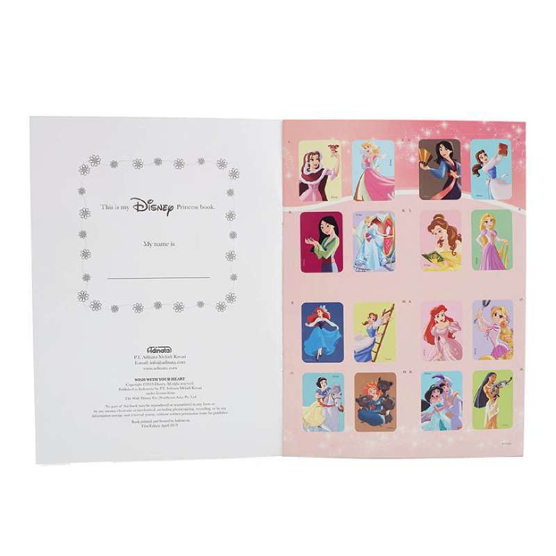 Jual Disney Princess Coloring Book L (Wish With You) with Bonus Sticker