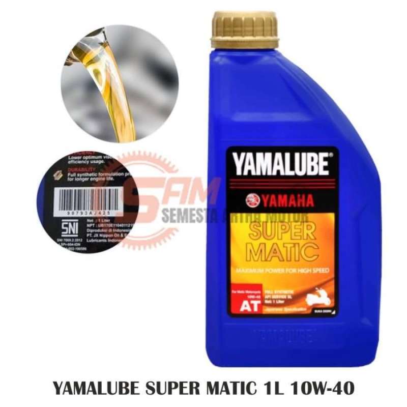 Jual Yamalube Super Matic 10w40 1L Oli Mesin Motor Matik Yamaha Nmax