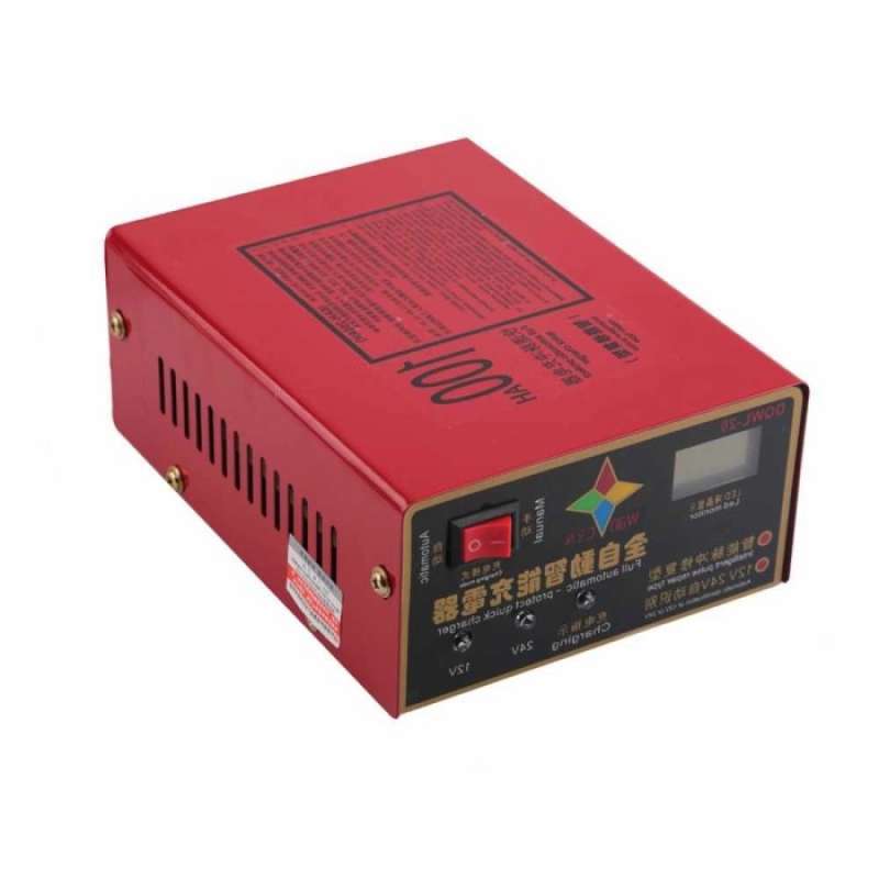 Promo Cas Aki Mobil Motor Truk Kapal Otomatis 12V 24V 100Ah / Charger