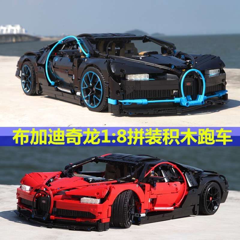 Promo Decool 3388A B Bugatti Chiron Red Black Compatible 42083