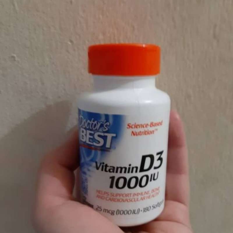 Promo Doctor's best doctor best vitamin D3 vit d3 1000iu 1000 iu 180 sg