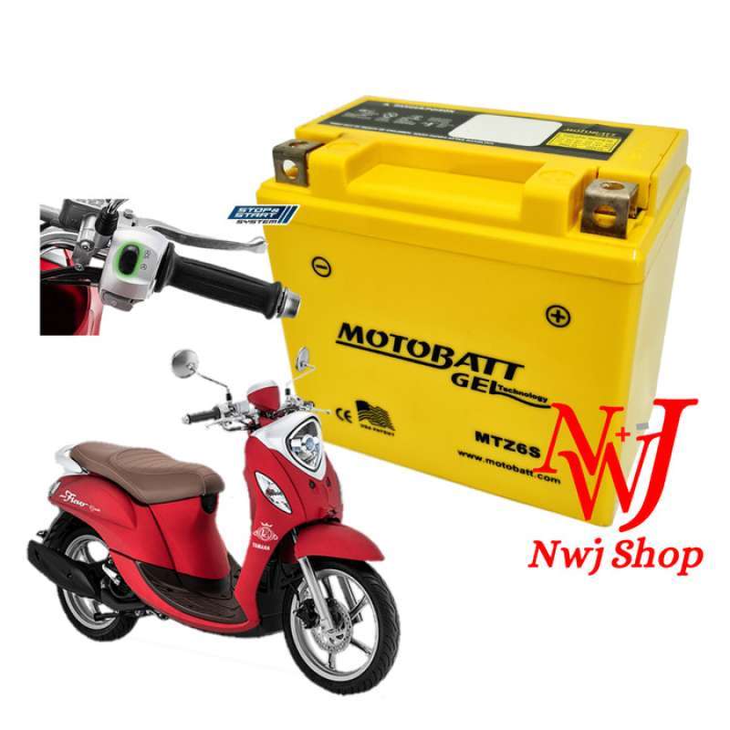 Promo Aki Motor Yamaha Fino 125 Grande Mio M3 Aks Sss Mtz6s Ytz6v