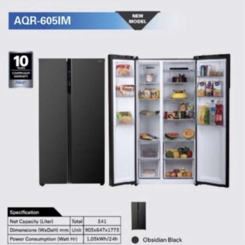 Promo KULKAS SIDE By SIDE Inverter Garansi Resmi 10 Tahun Diskon 23% di