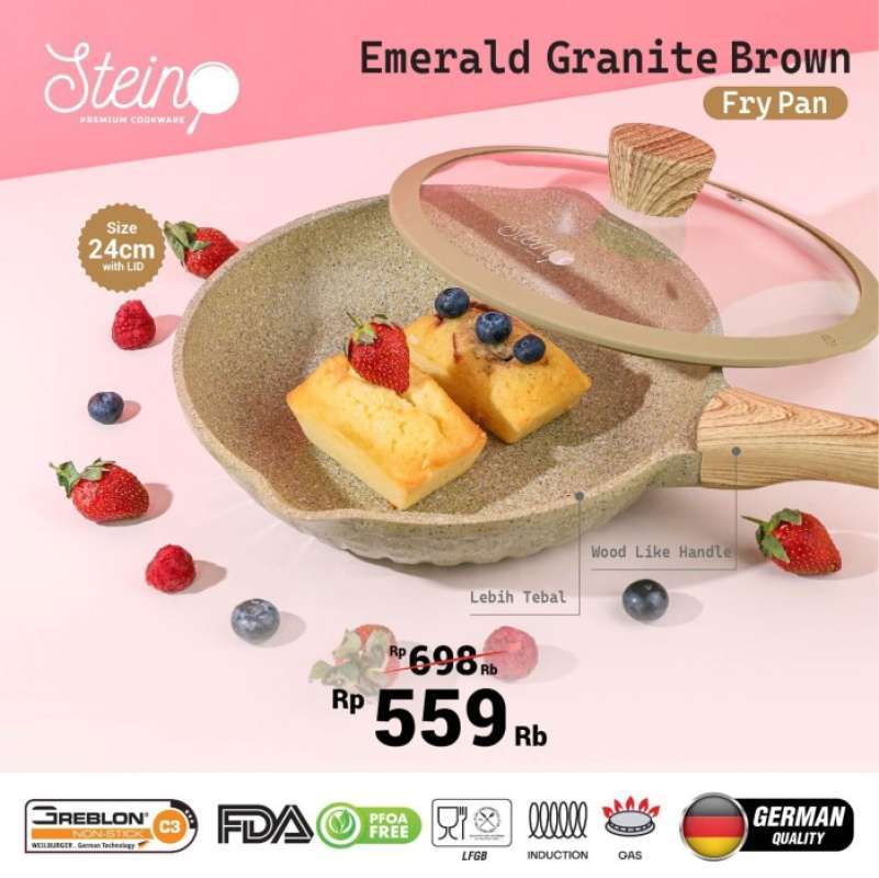 Jual Stein Cookware Emerald Granite Original Murah - Harga Diskon Juli ...
