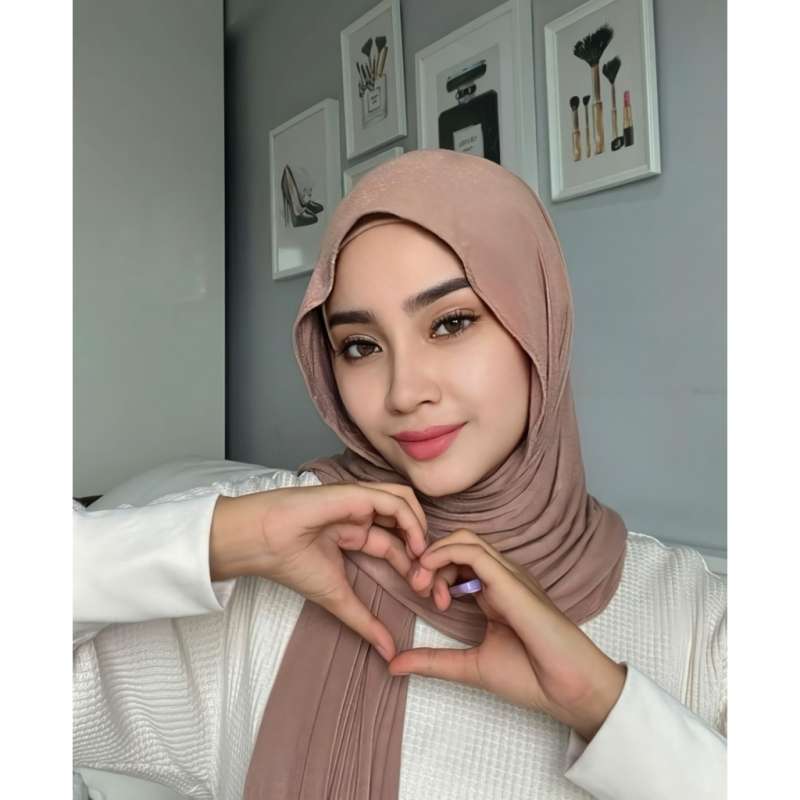 Pashmina Kaos Jersey Pashmina Mleyot