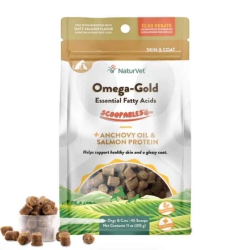 Promo NaturVet Scoopables OMEGAGOLD Essential Fatty Acids Dog