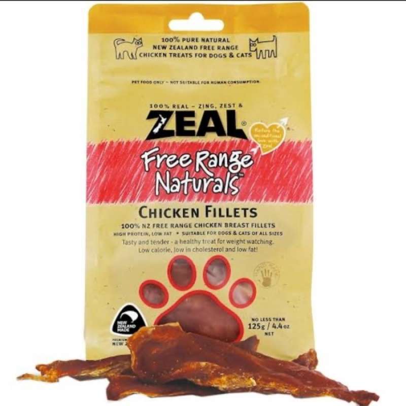 Promo ZEAL Chicken Fillets Freeze Dried Snack 125gr Dog Cat Snack