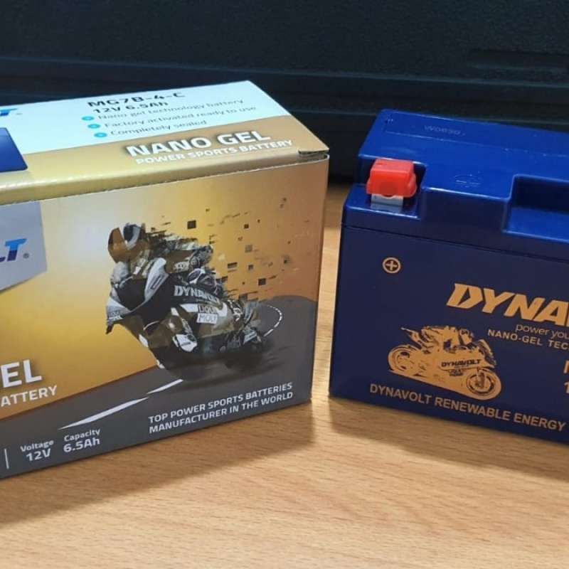 Jual Aki Motor Dynavolt MG7B-4-C/YT7BBS/MB7U 12V6.5AH CCA 260 GARANSI