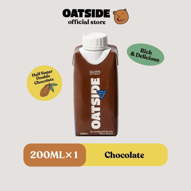 Promo Oatside Oatmilk Rasa Chocolate 200 Ml [24 Pcs] Free Enamel Mug ...