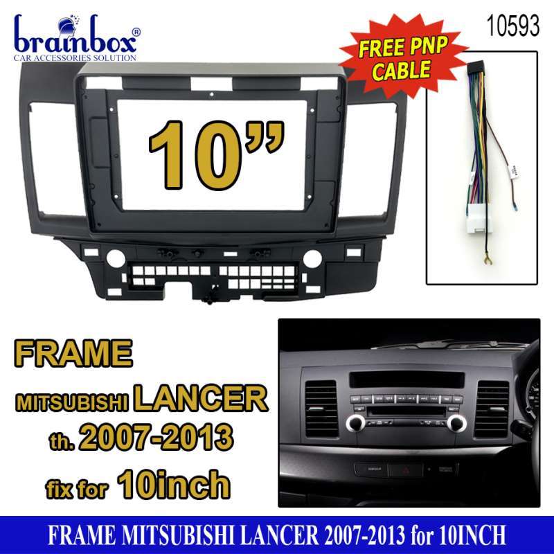 Jual Frame Head Unit Android Mitsubishi Lancer 20072013 10 Inch Bingkai Panel TV Mobil di