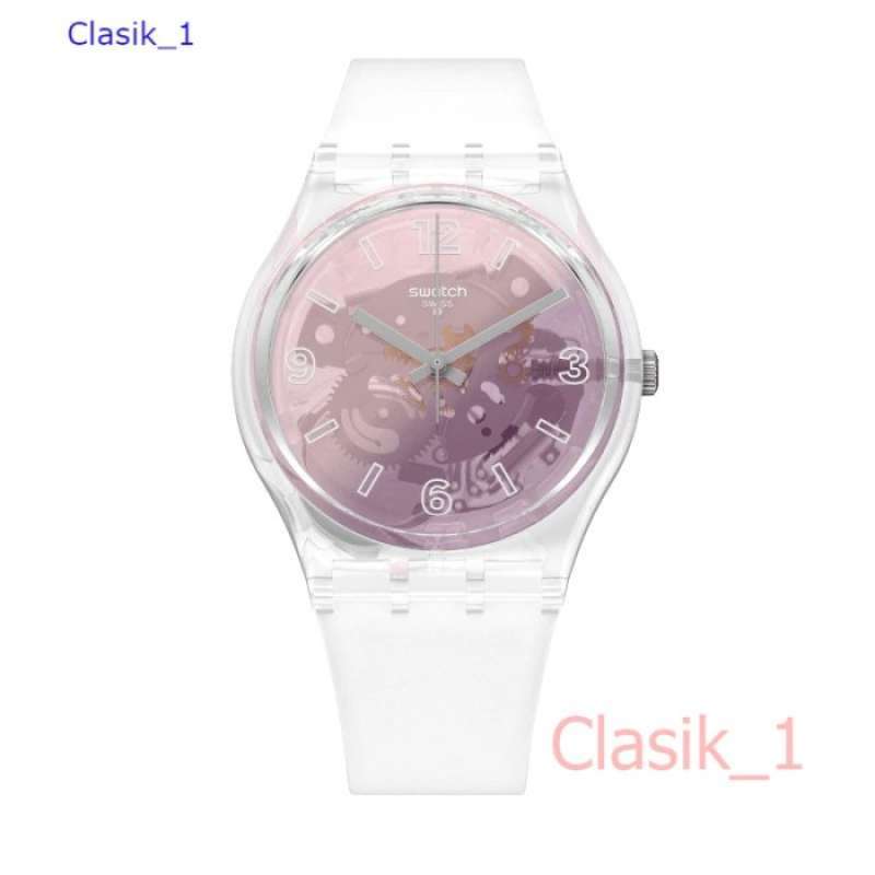 Original 100%!! Jam Tangan Wanita Swatch GE290 PINK DISCO FEVER Garansi  Resmi tahun