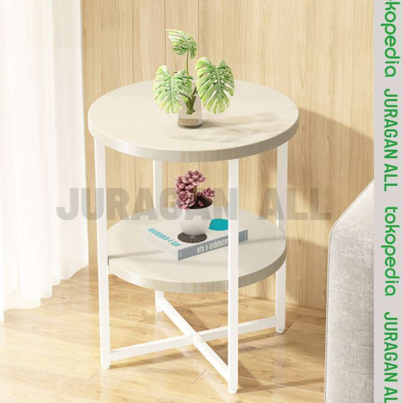 Promo New Meja Round Table / Meja Ruang Tamu / Meja Bulat /Coffe Table ...