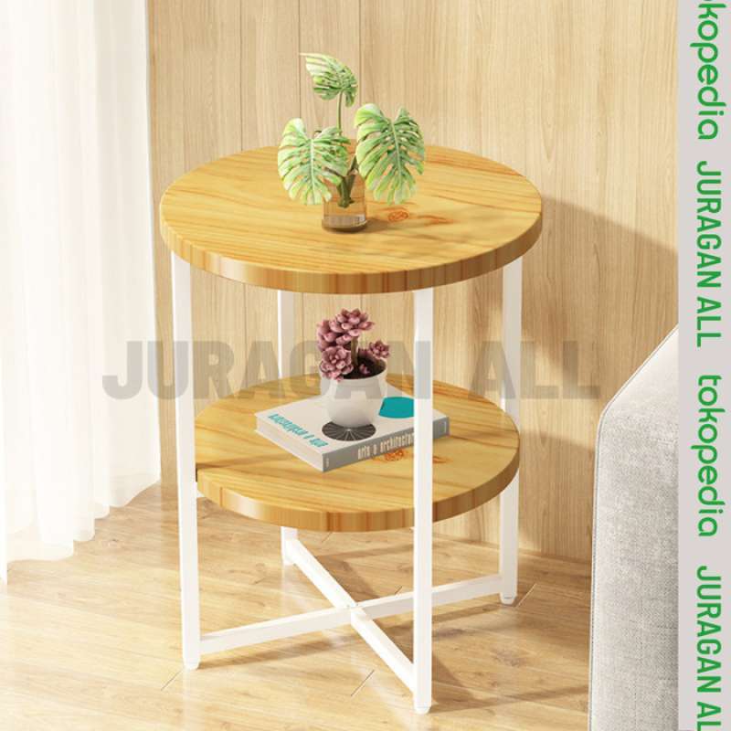 Promo New Meja Round Table / Meja Ruang Tamu / Meja Bulat /Coffe Table ...