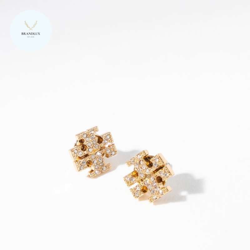 Logo stud earrings tory burch