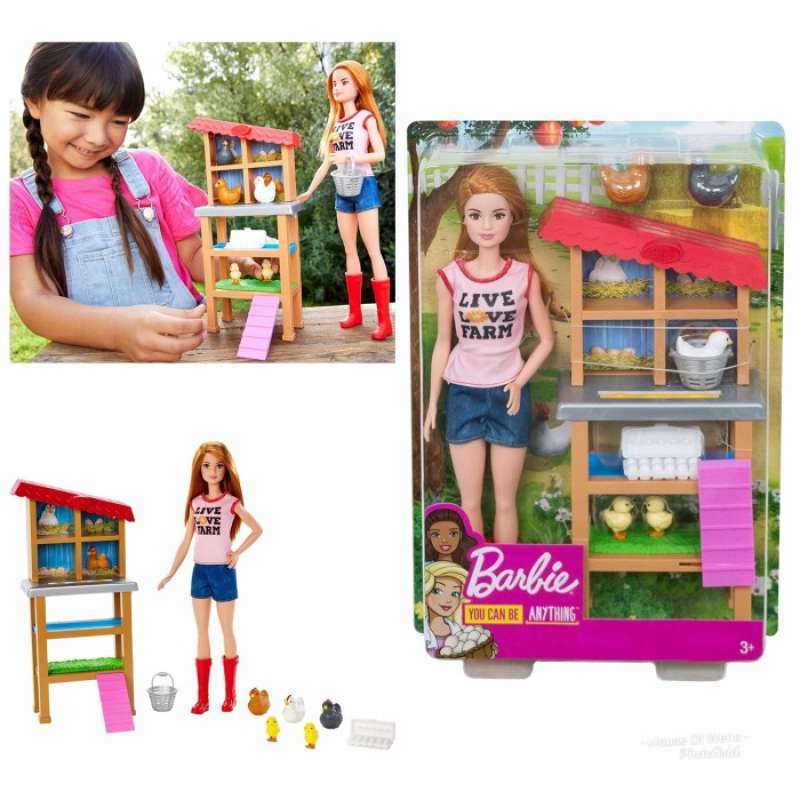 Barbie you can be anything chicken farmer clearance