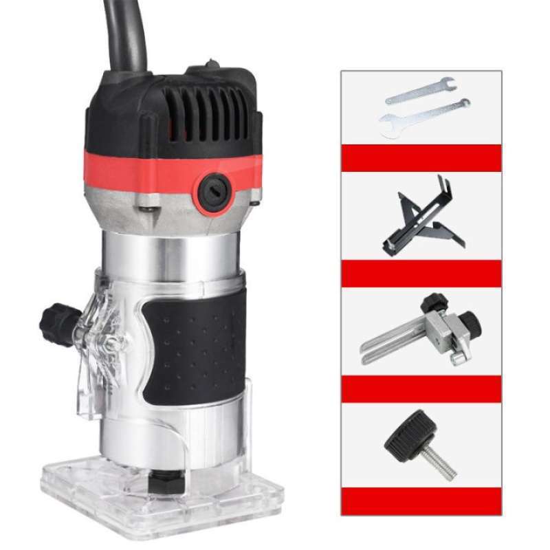 Promo Mesin Profil Router Trimmer Kayu ukir trimer tahan pan - 12 Pcs ...