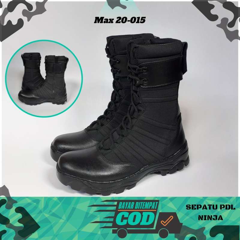 Promo CREWGER Sepatu PDL Max army Ninja Kulit Sapi Asli kombinasi ...