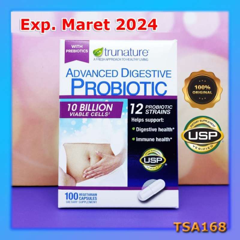 Promo Trunature Advanced Digestive Probiotic 10 Bil Cells 12 Prob