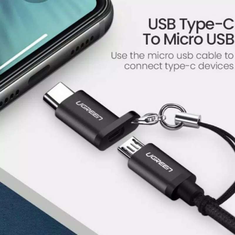 Promo UGREEN OTG TYPE C TO MICRO USB CABLE ADAPTER Diskon 50% di Seller ...