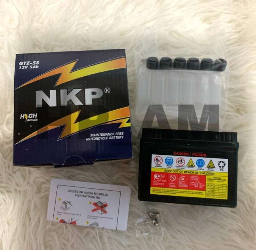 Promo Aki Motor NKP Gtz5s Honda Beat, Scoopy, Vario 110 125, Yamaha Mio