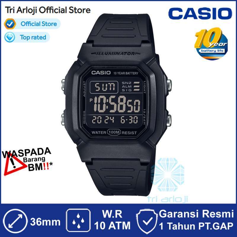 Jam Tangan Casio Digital Casio W800h Manual CASIO W-800H